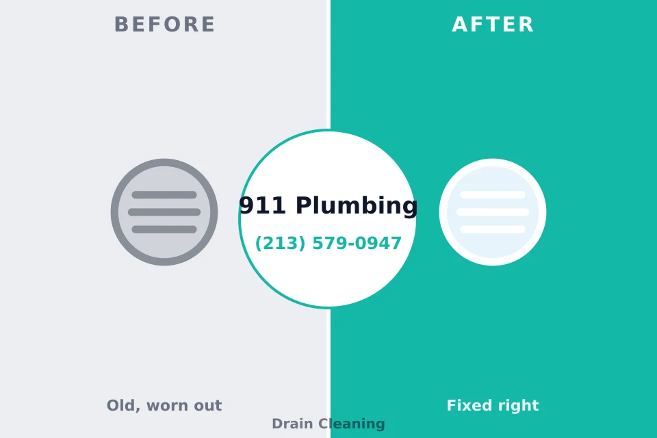 Before and after: plumbing company Oxnard, CA